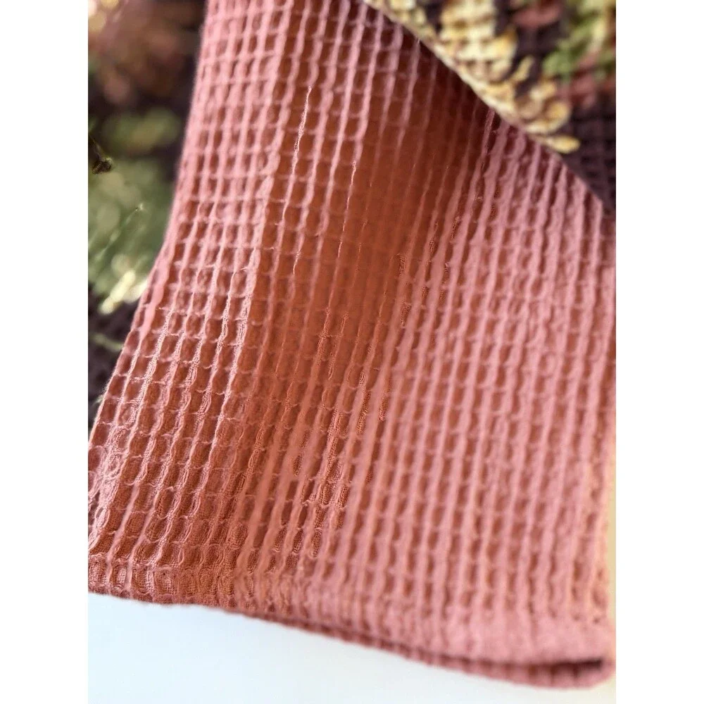 April Cornell Kitchen Dish Towels Antoinette Waffle Weave Thanksgiving Set of 3